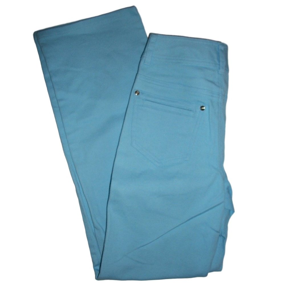Lilly & Van Blue Cotton Stretch Pants